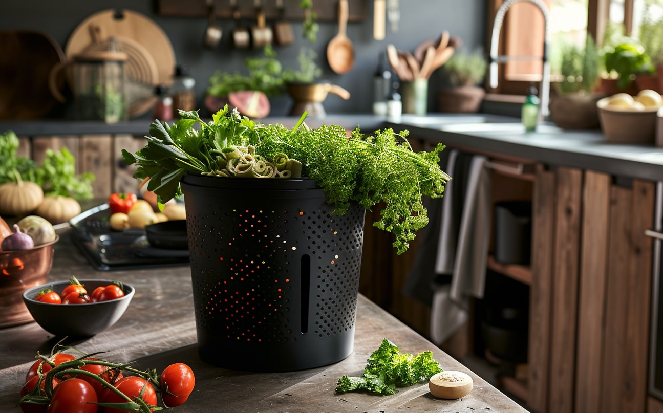 Le bioseau pour composter les déchets de cuisine